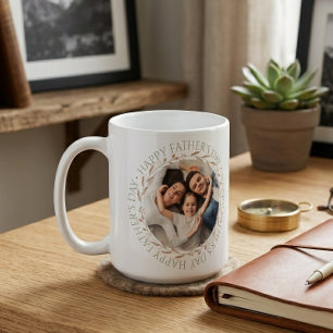 Glücklicher Vatertag: Personalisierter Fotobecher Kaffeetasse