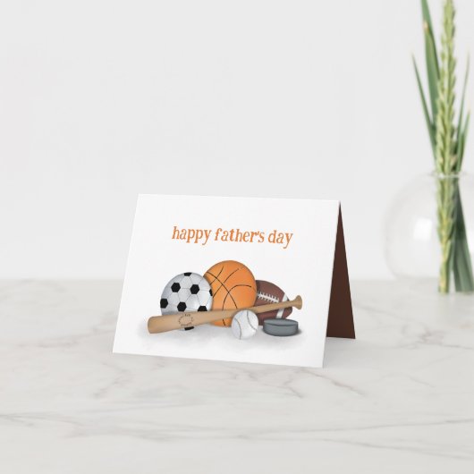Glücklicher Vatertag Sport Karte (Vorderseite)