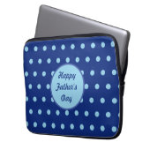Glücklicher Vatertag-Tablethülle (Navy & Softblau) Laptopschutzhülle (Vorderseite Links)