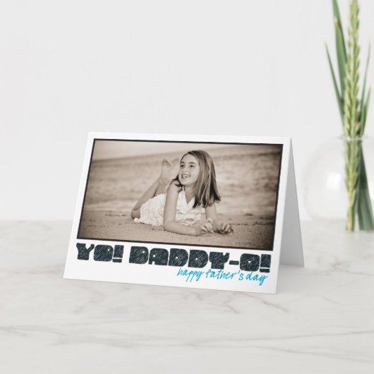 Glücklicher Vati-O der Vatertag! Karte (Vorderseite)