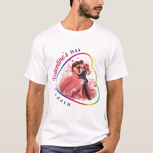 Glücklicher Velentinstag - Adoring Gaze T-Shirt (Vorderseite)
