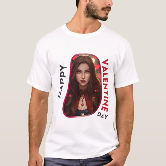 Glücklicher Velentinstag - Liebe T-Shirt (Vorderseite)