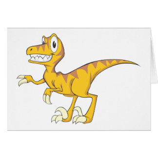 Glücklicher Velociraptor-Dinosaurier