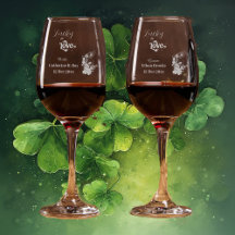 Glücklicher Verliebter Grüner Shamrock Bräutigam B