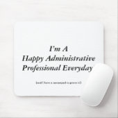 Glücklicher Verwaltungsfachleute-Tag! Mousepad (Mit Mouse)