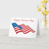 Glücklicher Veteranen-Tag mit Karte (Gelbe Blume)