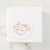 Glücklicher Vintage-Cupid-Hochzeitsdusche Geschenkanhänger (Beispiel)