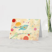 Glücklicher Vogel Karte (Vorderseite)