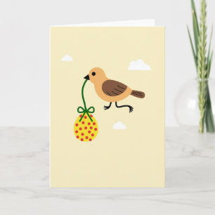 Glücklicher Vogel Lieferkarte Karte