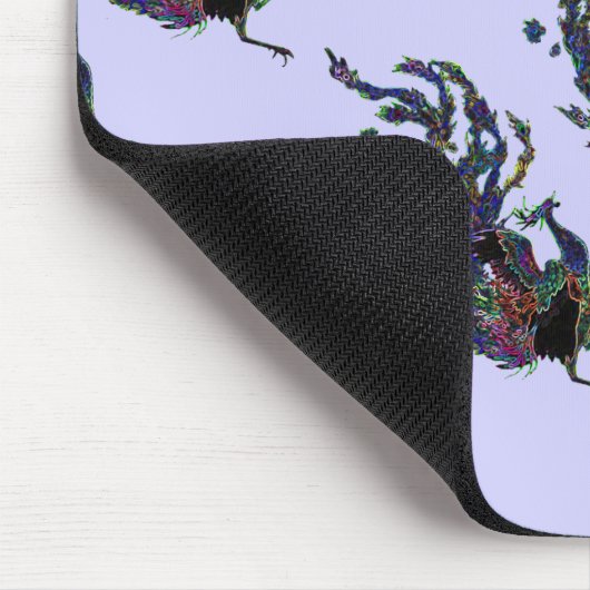 Glücklicher Vogel Mousepad (Ecke)