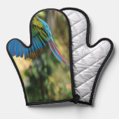 glücklicher Vogel Ofenhandschuh (Vorderseite/Rückseite)