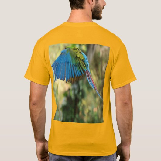 glücklicher Vogel T-Shirt (Rückseite)