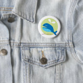 Glücklicher Wal-Knopf Button (Beispiel)