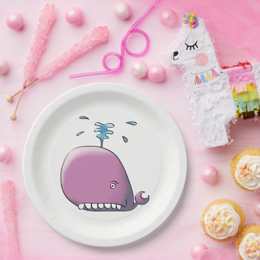 Glücklicher Wal Pappteller (Party)