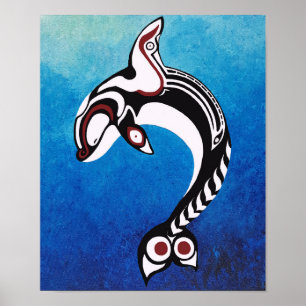 Glücklicher Wal Poster