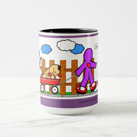 Glücklicher Weg Tasse (Zentrum)