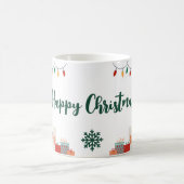 Glücklicher Weihnachts-Festtagsbecher Kaffeetasse (Mittel)