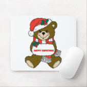 Glücklicher Weihnachtsbär Mousepad (Mit Mouse)