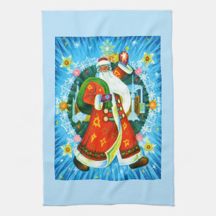 Glücklicher Weihnachtsmann Handtuch