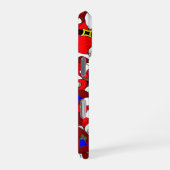 Glücklicher Weihnachtsmann iPhone Hülle (Rechte Seite)