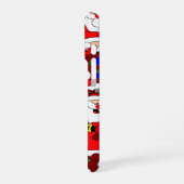 Glücklicher Weihnachtsmann iPhone Hülle (Linke Seite)