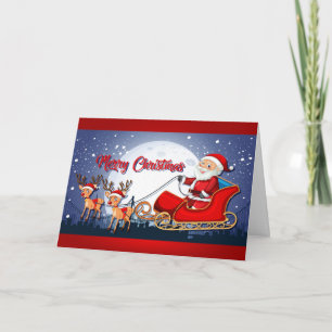 Glücklicher Weihnachtsmann Karte
