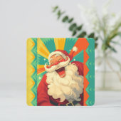 Glücklicher Weihnachtsmann Karte (Stehend Vorderseite)