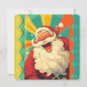 Glücklicher Weihnachtsmann Karte (Vorderseite)