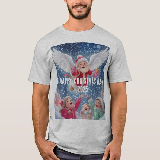 Glücklicher Weihnachtstag 2025 T - Shirt (Vorderseite)