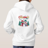 Glücklicher Weihnachtstag Hoodie (Rückseite)