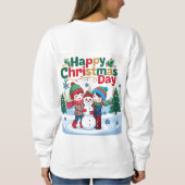 Glücklicher Weihnachtstag Sweatshirt (Rückseite)