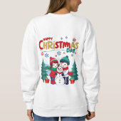 Glücklicher Weihnachtstag Sweatshirt (Rückseite)