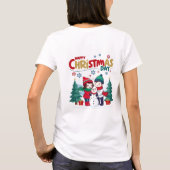 Glücklicher Weihnachtstag T-Shirt (Rückseite)