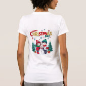 Glücklicher Weihnachtstag T-Shirt (Rückseite)