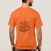Glücklicher Weihnachtstag T-Shirt (Rückseite)