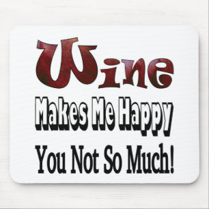 Glücklicher Wein Mousepad