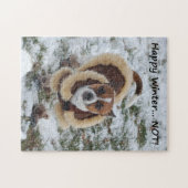 Glücklicher Winter nicht! Chihuahua Puzzle (Horizontal)