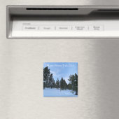 Glücklicher Winterwandertag! Magnet (In Situ (Geschirrspüler))