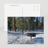 Glücklicher Winterwandertag! Postkarte (Vorne/Hinten)