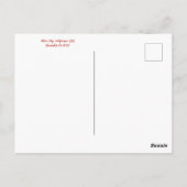 Glücklicher Winterwandertag! Postkarte (Rückseite)