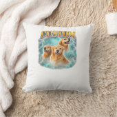 Glücklicher Wolkenhund Kissen (Decke)