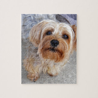 Glücklicher Yorkie Welpe Puzzle