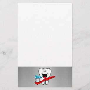 glücklicher Zahn Briefpapier