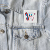 Glücklicher Zahn Button (Beispiel)