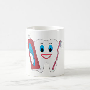 Glücklicher Zahn Kaffeetasse