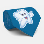 Glücklicher Zahn Krawatte (Gerollt)