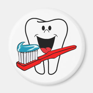 glücklicher Zahn Magnet