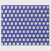 Glücklicher Zahn mit Zahnbürste Geschenkpapier (Flach)