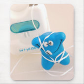 Glücklicher Zahn Mousepad (Vorne)