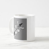 GLÜCKLICHER ZEBRA KAFFEETASSE (Vorderseite Links)